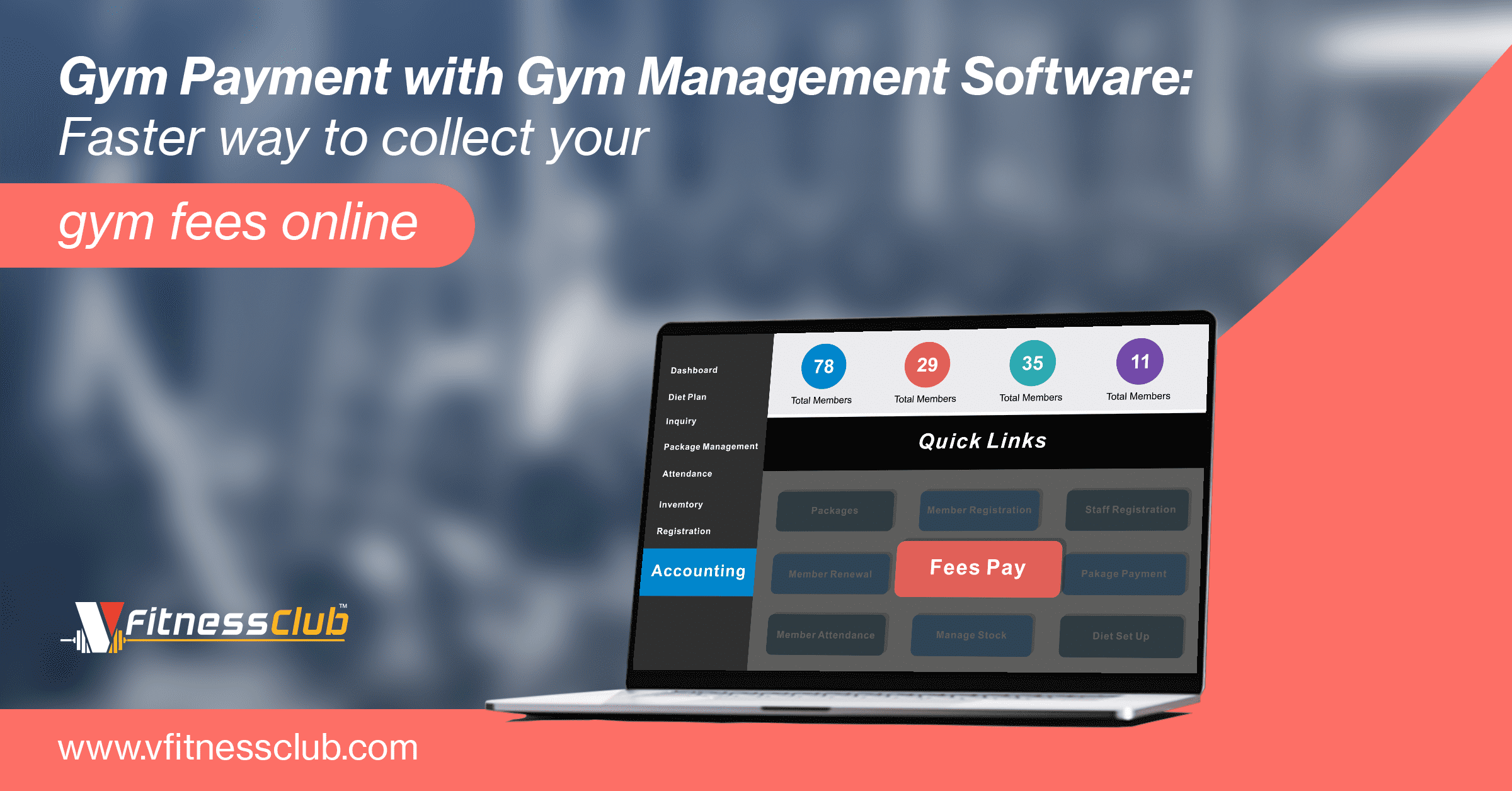 Gym Payment with Gym Management Software: Faster way to collect your gym fees online